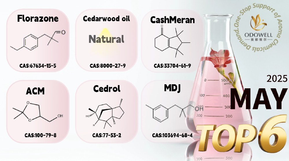 Odowell mengumumkan 6 bahan aroma terlaris untuk Mei 2025